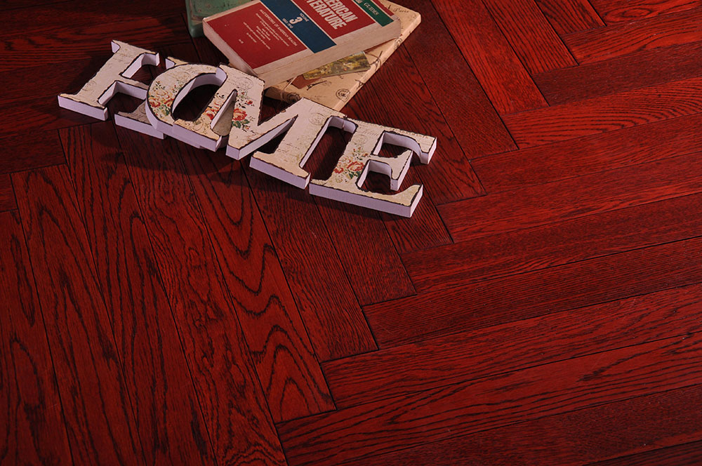 R102橡木拉丝人字拼